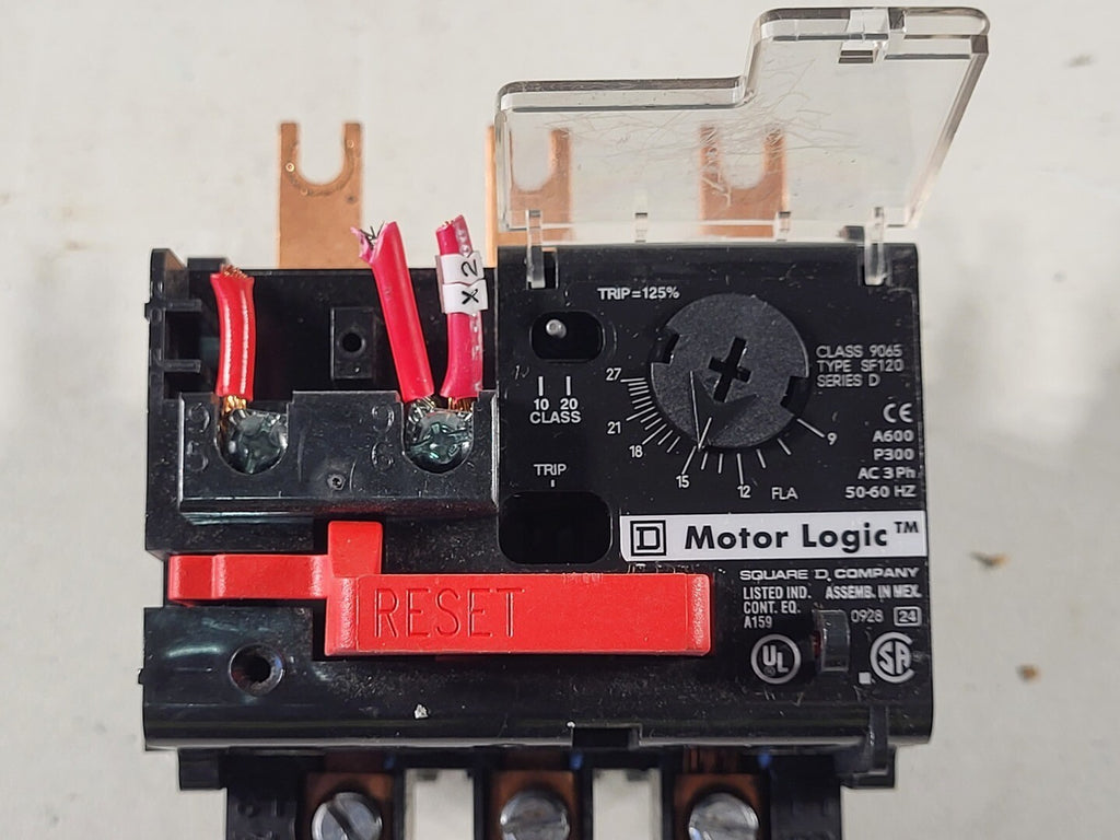 MOTOR LOGIC 9-27 Amp Overload Relay 9065SF120