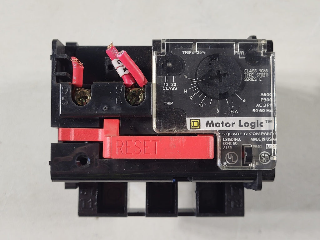 SQUARE D 6-18 Amp Overload Relay 9065SF020