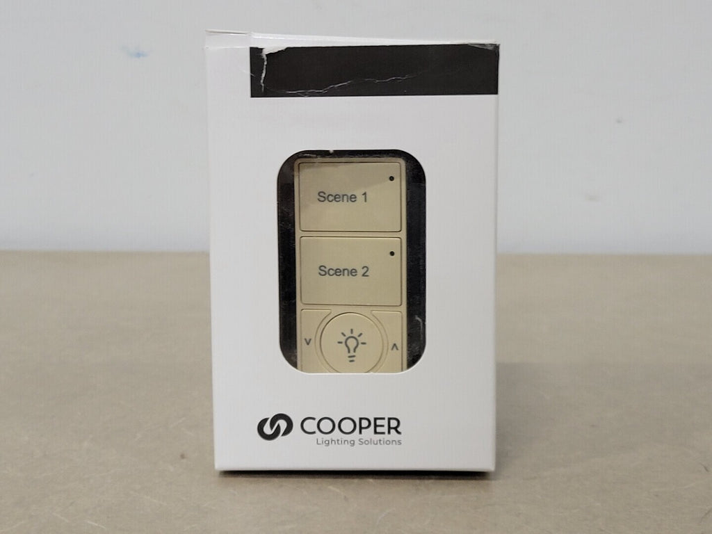 COOPER LIGHTING 2 Large Button Wall Station, R&L, On/Off, Ivory FDW-2TLB-RL-V