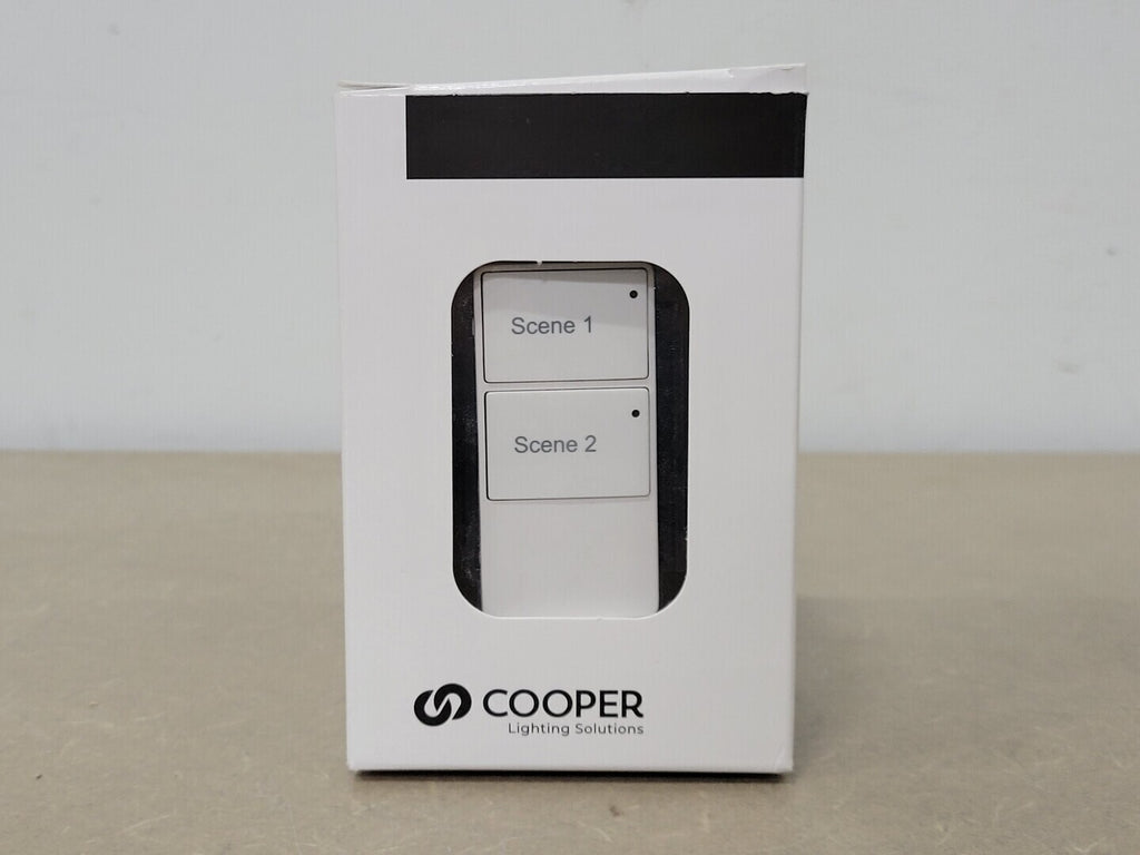 COOPER LIGHTING 2 Large Button Wall Station, R&L, On/Off, White FDW-2TLB-RL-W
