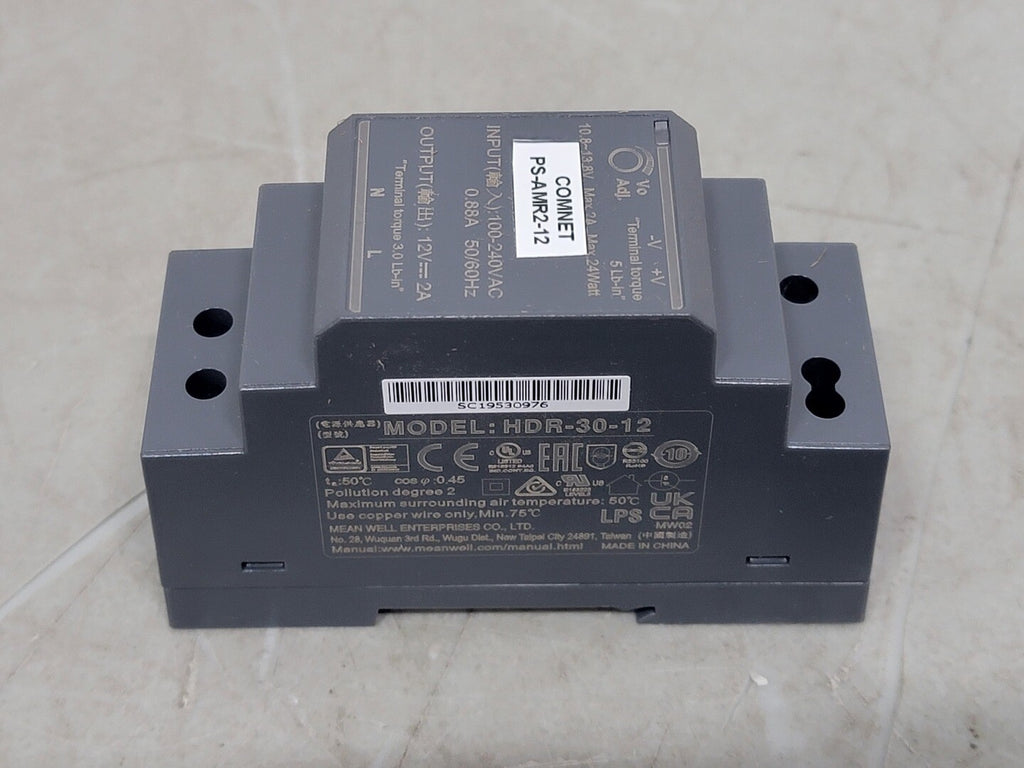 MEAN WELL 2 Amp 240 Volts Power Supply HDR-30-12