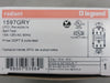 LEGRAND 15A, 125V Self-test GFCI Receptacle 1597GRY