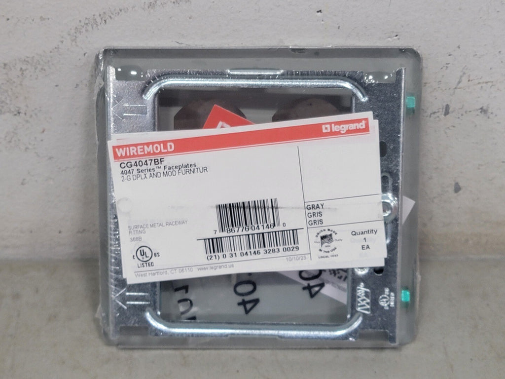 WIREMOLD 2-Gang Cover Duplex and Modular Furniture Fitting CG4047BF
