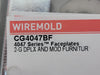 WIREMOLD 2-Gang Cover Duplex and Modular Furniture Fitting CG4047BF