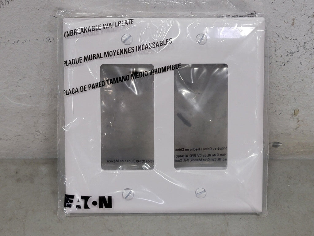 PASS & SEYMOUR 2-Gang Wall Plate PJ262W-SP-L, White (Box of 16)