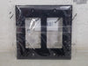 PASS & SEYMOUR 2-Gang Wall Plate TP262-BK, 2 Decorator, Black (Box of 22)