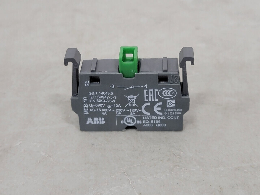 ABB Contact Block MCB-10 P/N: 1SFA611610R1001 (Bag of 14)