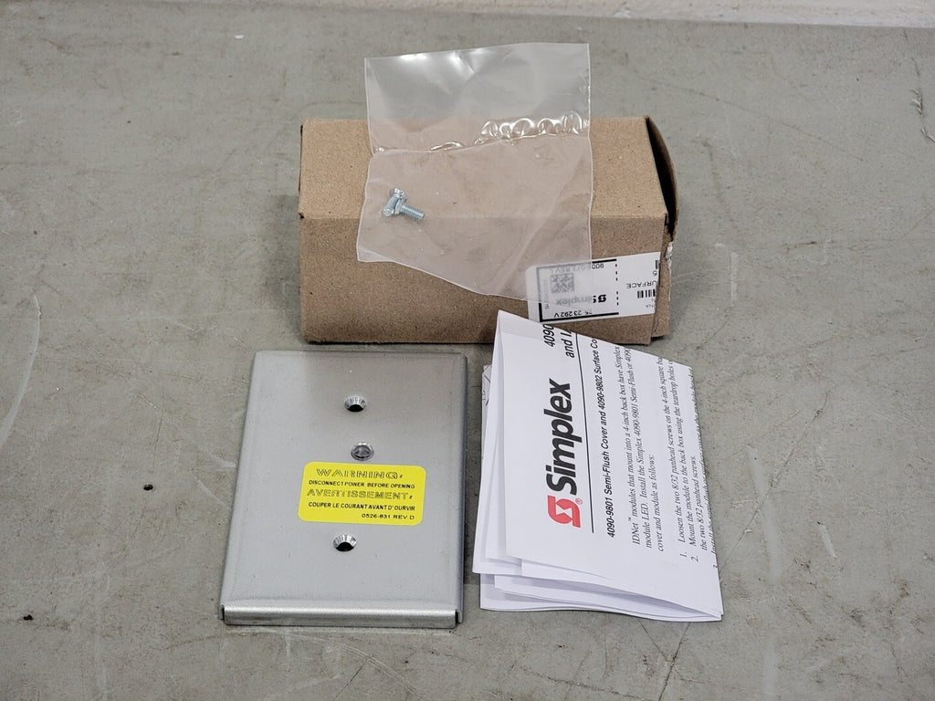 SIMPLEX Trim Plate for Semi-Flush Surface Cover 4090-9806