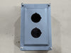 Push Button Enclosure 800H-2HZ4R w/ 3/4" Conduit Hub 1490-N9