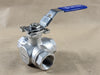 MACLEAN 1" 1000 WOG CF8M Ball Valve, 3-Way