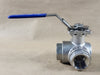 MACLEAN 1" 1000 WOG CF8M Ball Valve, 3-Way