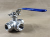 MACLEAN 1" 1000 WOG CF8M Ball Valve, 3-Way