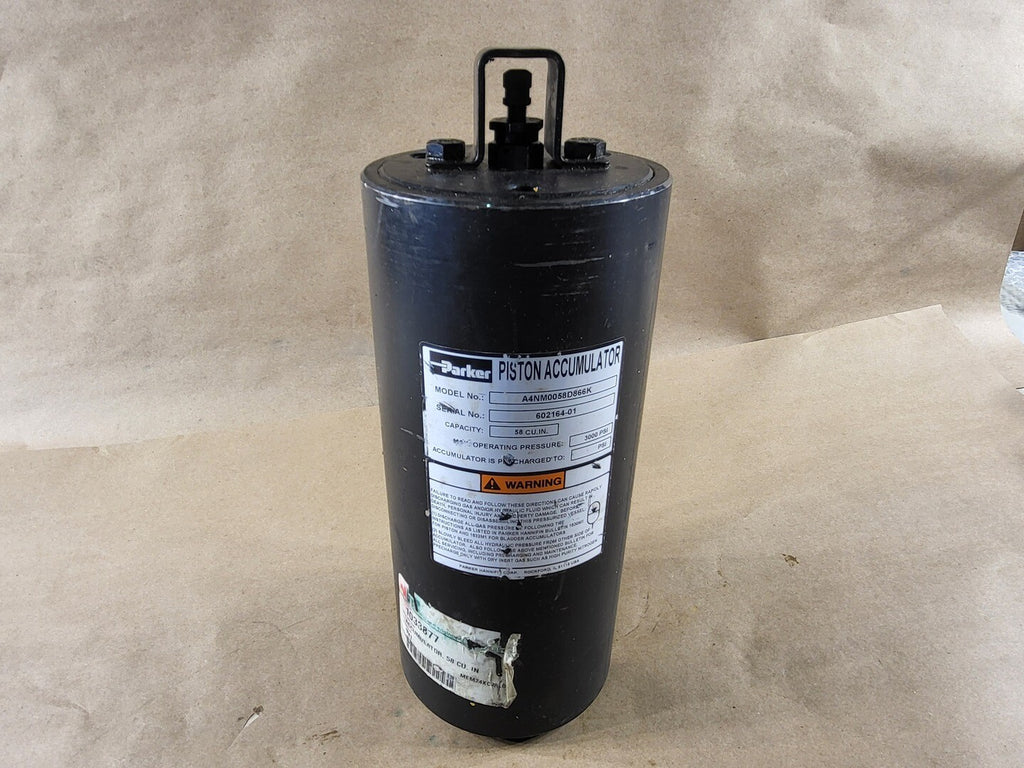 PARKER Piston Accumulator A4NM0058D866K, 58 CU-IN, 3000 PSI