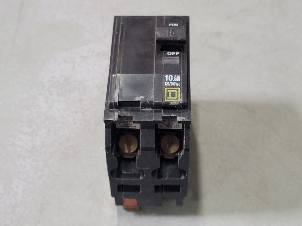 SQUARE D 15 Amp, 2 Pole, 120/240 volts Circuit Breaker QO215