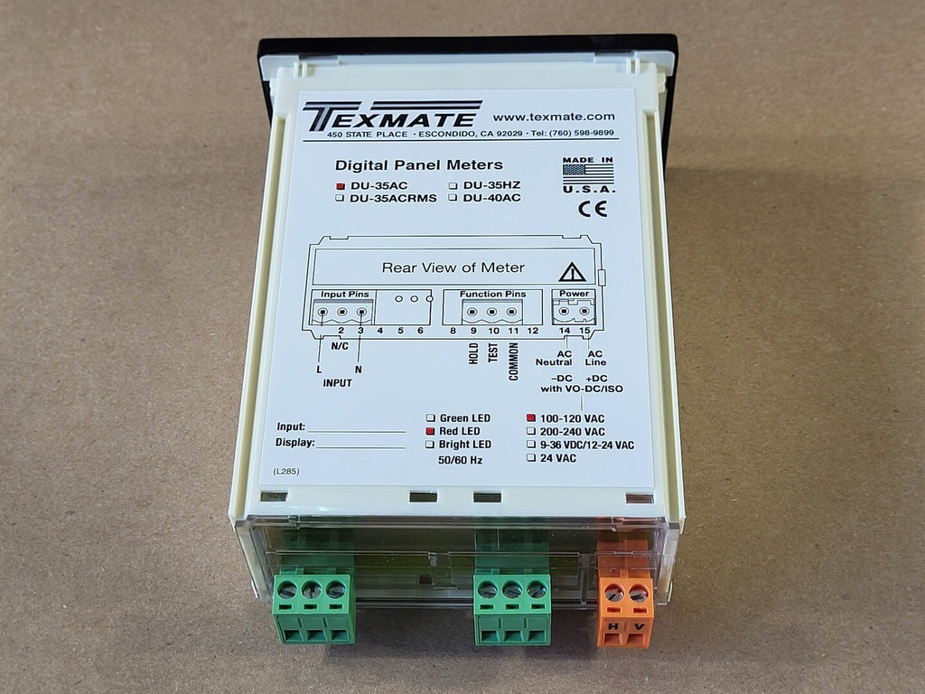 TEXTMATE Digital Panel Meter DU-35AC