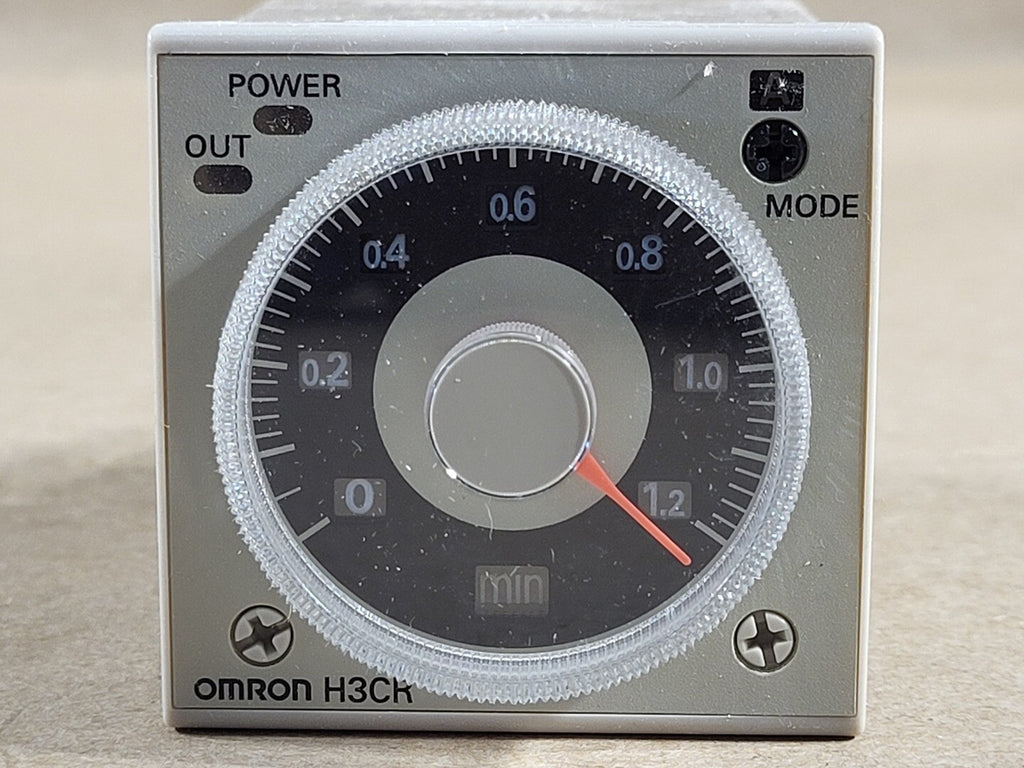 OMRON H3CR-A AC24-48/DC12-48 Time Delay Relay 5 Amps, 12/48 VDC, 1.2Sec. - 30H. Range