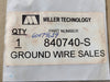 MILLER TECHNOLOGY Ground Wire Sales 840740-S