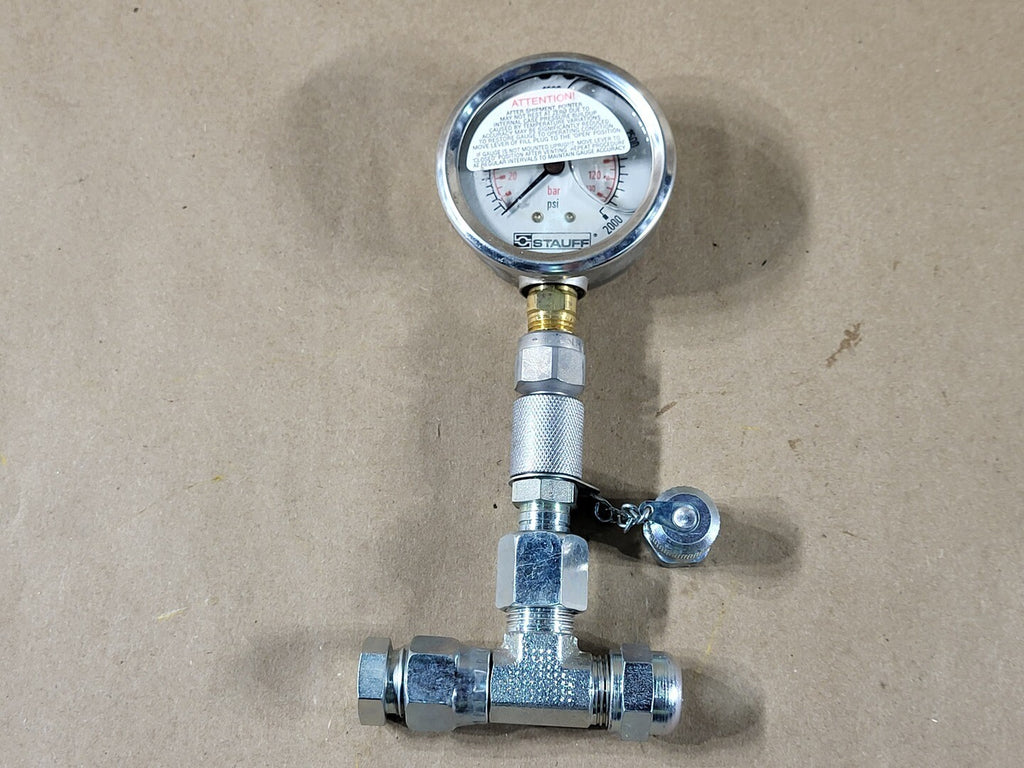 STAUFF 2.48", 2000 PSI Pressure Gauge SPG-063-02000