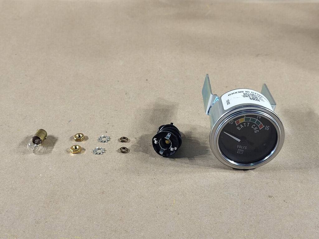 STEWART WARNER 10-16V Deluxe Voltmeter 83209