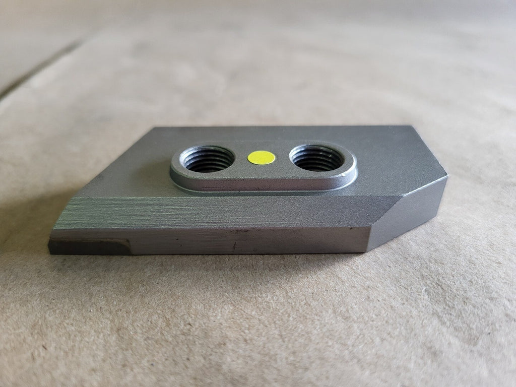 NICHOLSON Debarker Tip Y72955, 3", Yellow, 2 Bolt