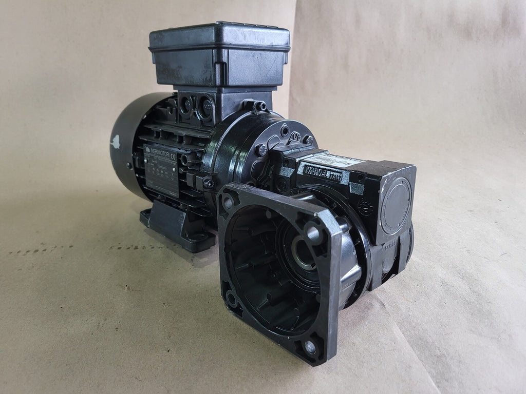 NERIMOTORI 28:1 Ratio Varvel Gearbox SRS04028G319 w/ 0.35 hp Electric Motor 