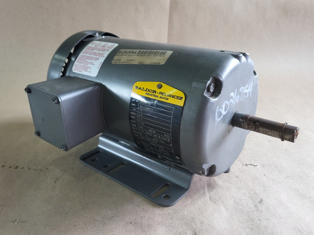BALDOR 3/4 hp, 575 volts, 1140 rpm, 56H Electric Motor M3543-5