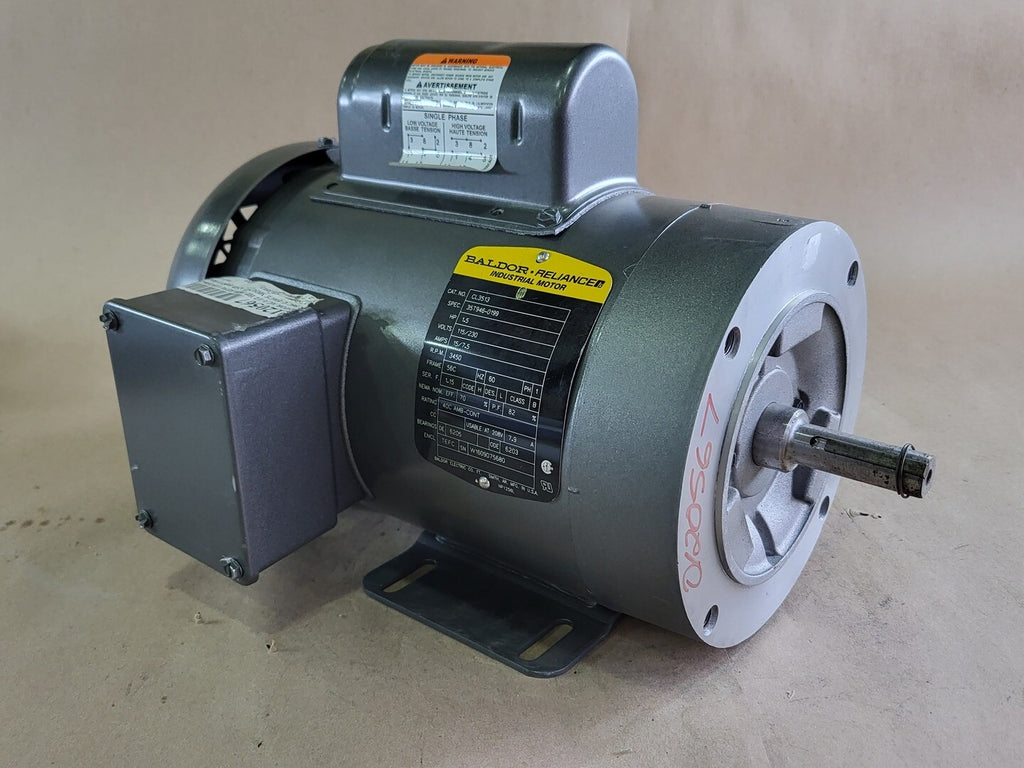 BALDOR 1.5 hp, 115/230 volts, 3450 rpm, 56C Electric Motor CL3513