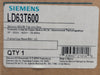 SIEMENS 600A, 3-Pole Circuit Breaker Trip Unit LD63T600, 600V