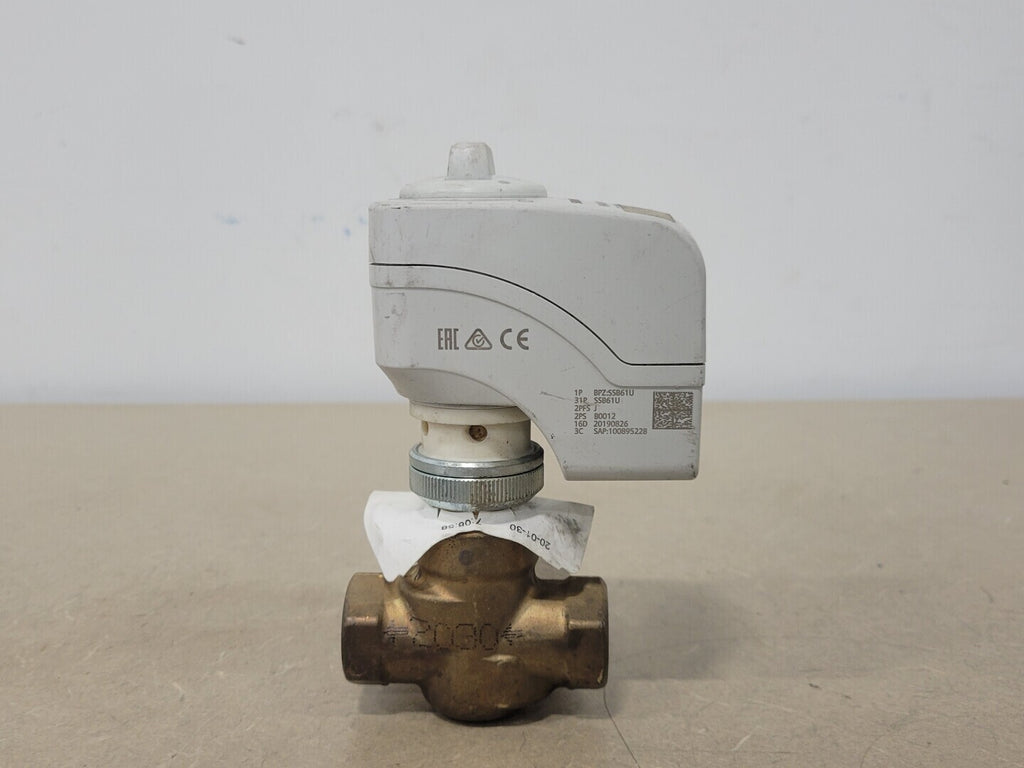 SIEMENS 1/2" Class 250 Zone Control Valve Assembly 255-01115 w/ Electronic Actuator