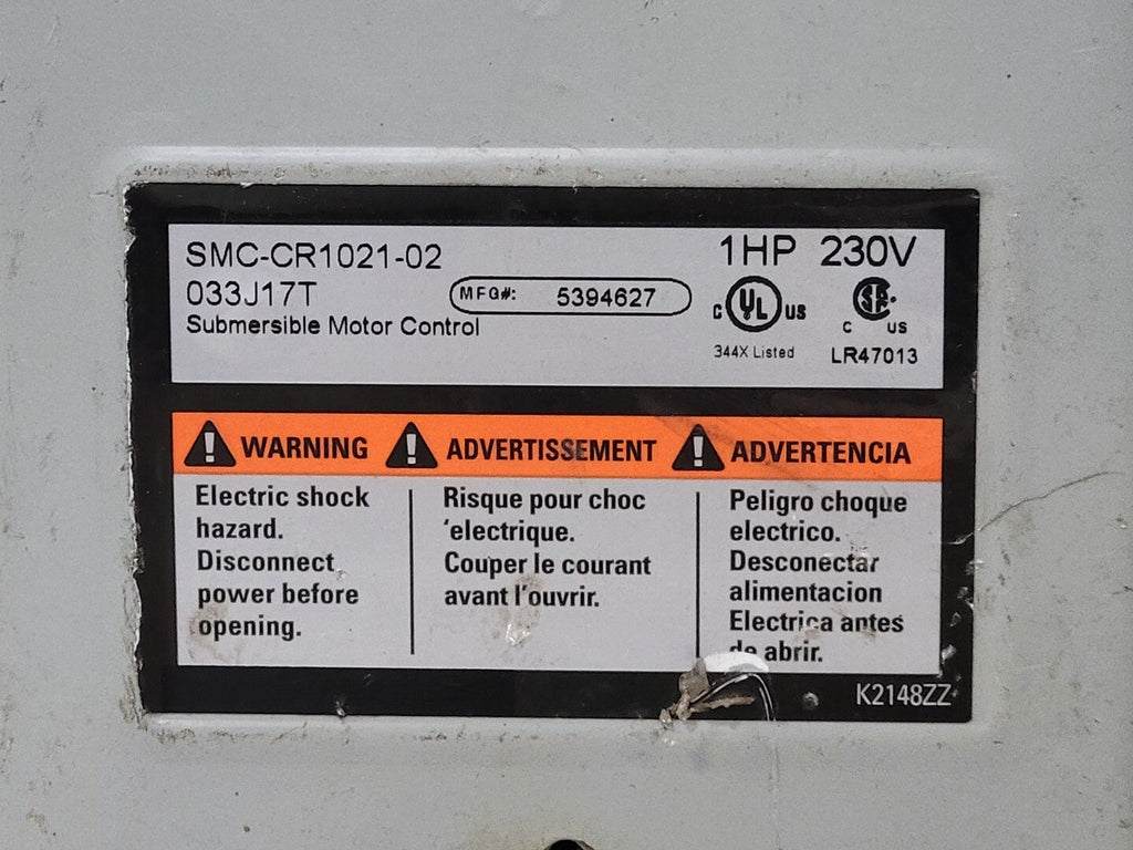 PENTAIR 1 hp Submersible Motor Control SMC-CR1021-02