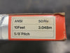 SUGIYAMA Riveted Roller Chain ANSI 50, 10FT, 5/8" Pitch