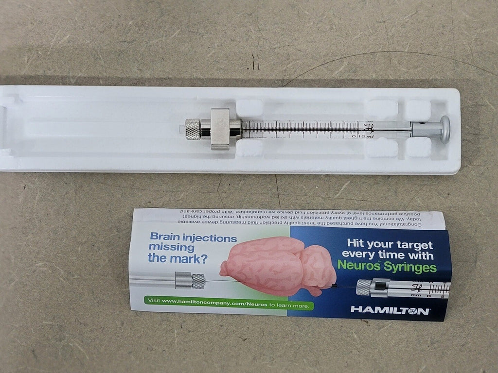 HAMILTON 100 uL Diluter Syringe 1710DX, 81026 (Lot of 2)