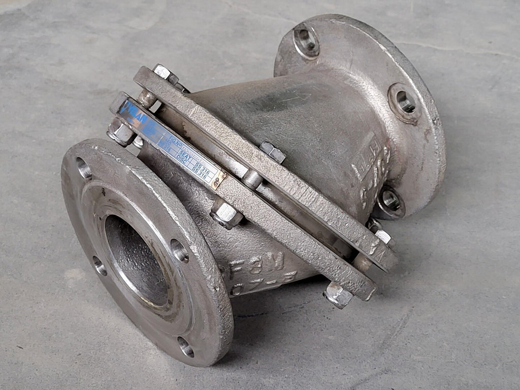 VELAN 3" Class 150 Double Flanged Tilting Disc Check Valve F10-0342C-13SL