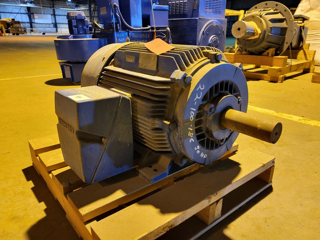 SIEMENS 50 hp, 575 volts, 880 rpm, 404T, Induction Motor 2-5100-LR58587 