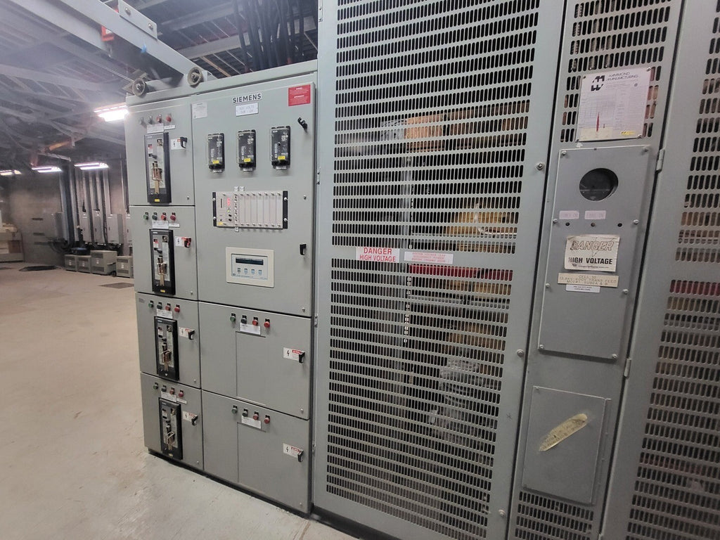 SIEMENS 6000/9000 kVA Transformer, 3-Ph, 13800V HV, 600Y/347V LV w/ Switchgear Unit