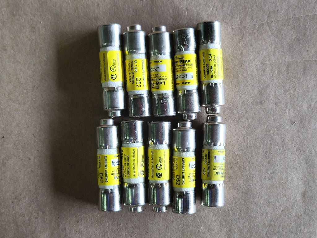 BUSSMANN 3 Amp Class CC Time Delay Fuse LP-CC-3