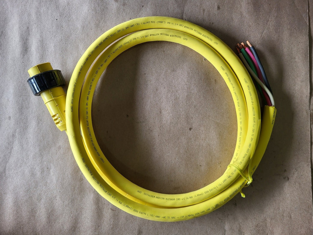 WOODHEAD 6' 14-4 Neoprene Cord 4P Male Quick Change Cordset 1300000070 P/N: 32635