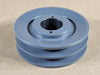 TB WOOD'S Sheave 2 Groove B Belt, 5.25" OD, H-Bushing, 2BK55QT