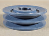 TB WOOD'S Sheave 2 Groove B Belt, 5.25" OD, H-Bushing, 2BK55QT