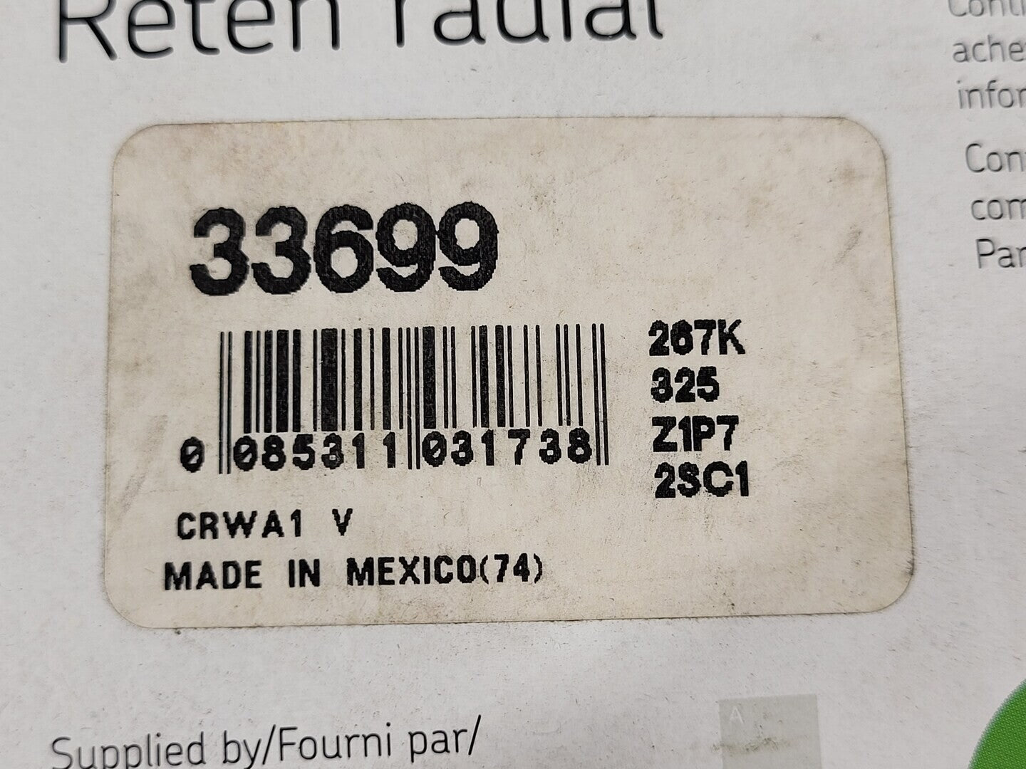 SKF Radial Shaft Seal 17699 – CR Brand, New OEM Quality