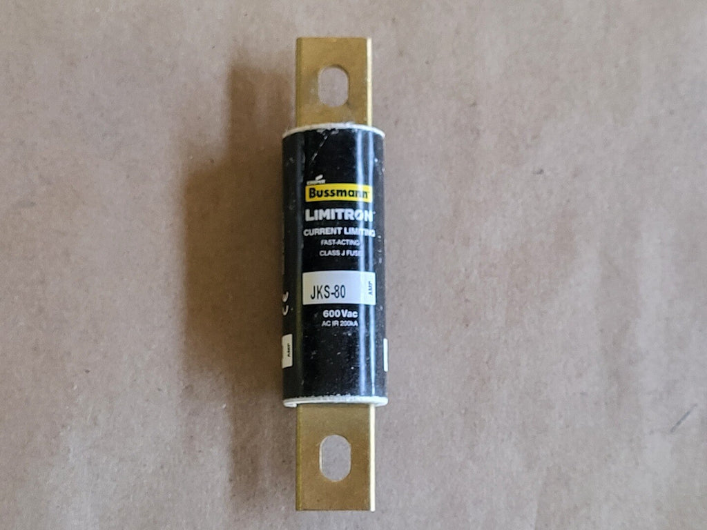 BUSSMANN 80 Amp Class J Fast-Acting Fuse JKS-80 (Lot of 3 pcs)