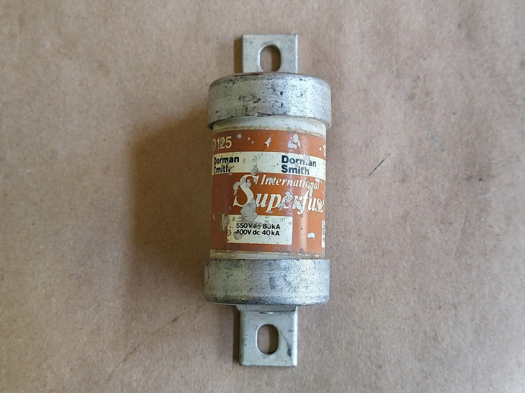 INTERNATIONAL SUPERFUSE 125 Amp Class G Fuse DEO125 (Lot of 5 pcs)