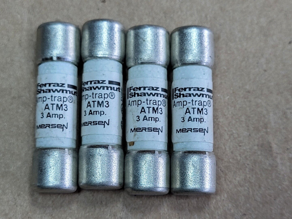 FERRAZ SHAWMUT 3 Amp Class CC Fast-Acting Fuse ATM3 (Pack of 4)
