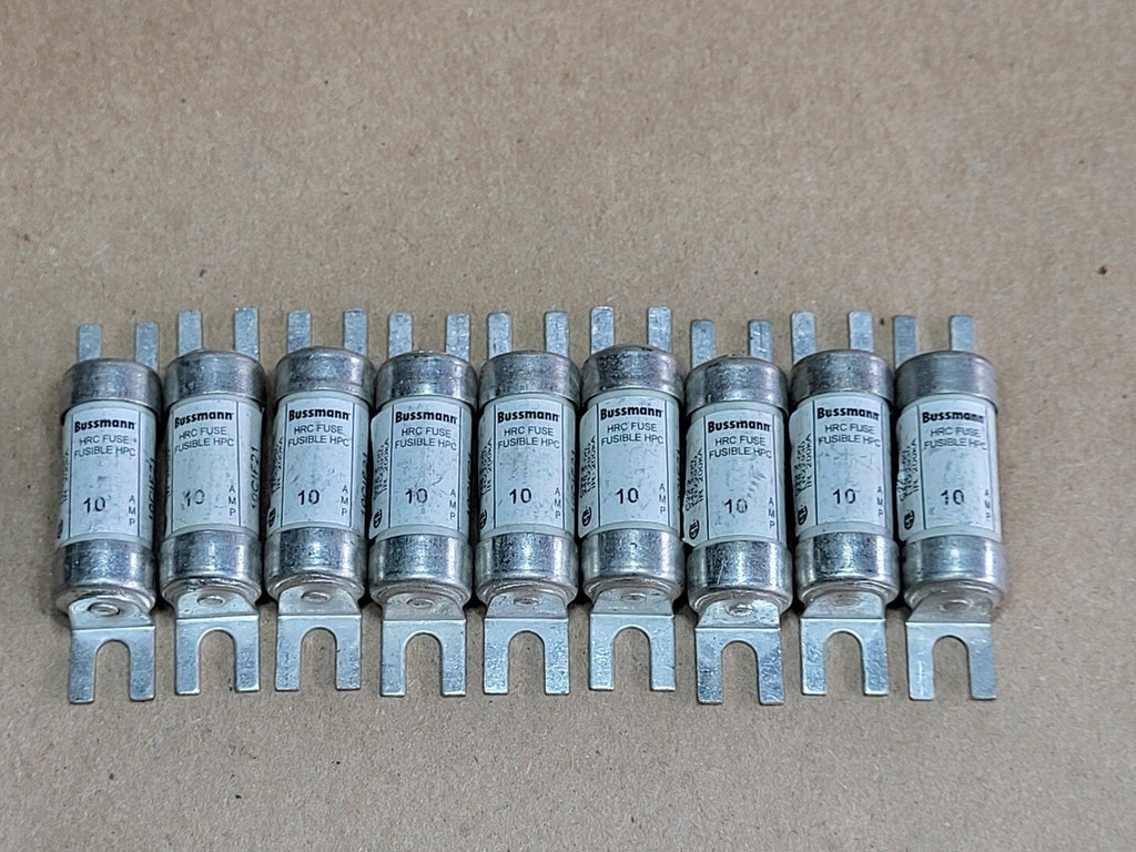 BUSSMANN 10 Amp HRC Fuse 10CIF21 (Pack of 9)
