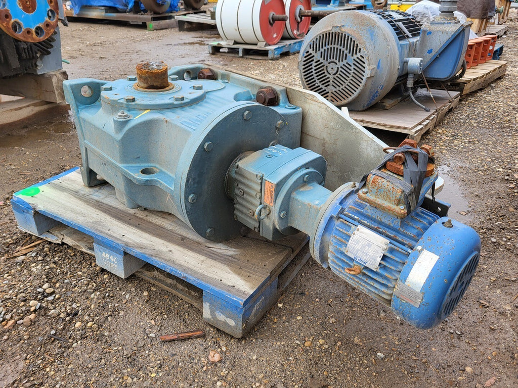 SEW-EURODRIVE 704:1 Ratio Gear Reducer KA127R77AM182-KS w/ 3 hp Electric Motor