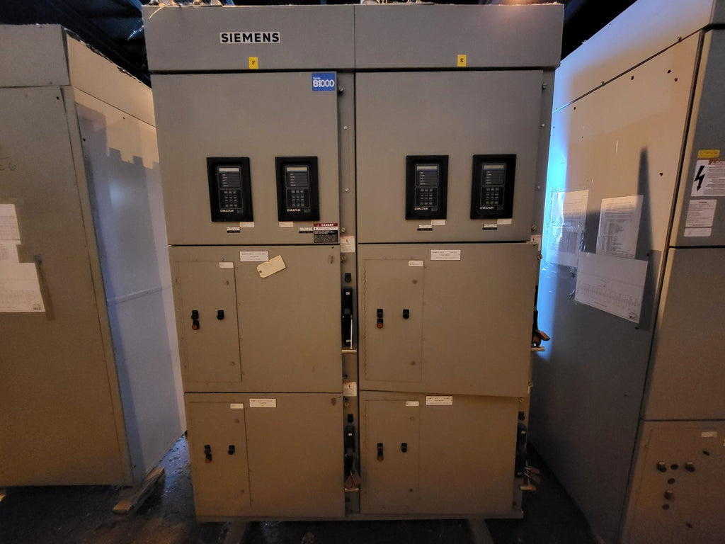 SIEMENS 4160 Volts, Series 81000 Two-Column Motor Control Center (MCC) Section
