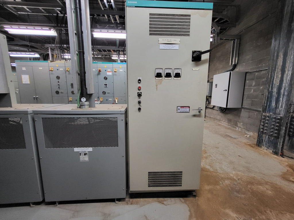 SIEMENS 150 hp, 460 Volts, 3-Phase VFD w/ 175 kVA Isolation Transformer