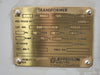 JEFFERSON ELECTRIC 7.5 kVA Transformer, 450 pri. volts, 120 sec. volts 244-001-458