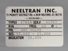 NEELTRAN INC. 23.64 Amp Transformer, 480 pri. volts, 12600 - 25200 sec. volts