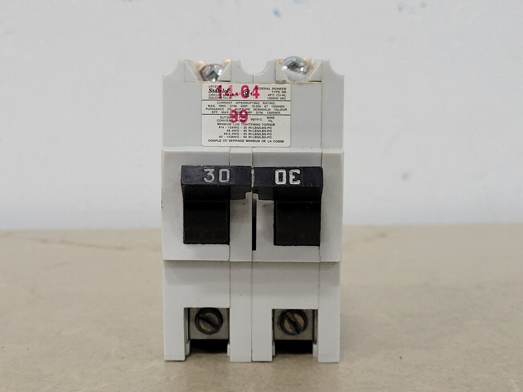 FEDERAL PIONEER 30 Amp, 2 Pole, 120/240 volts Circuit Breaker NB230